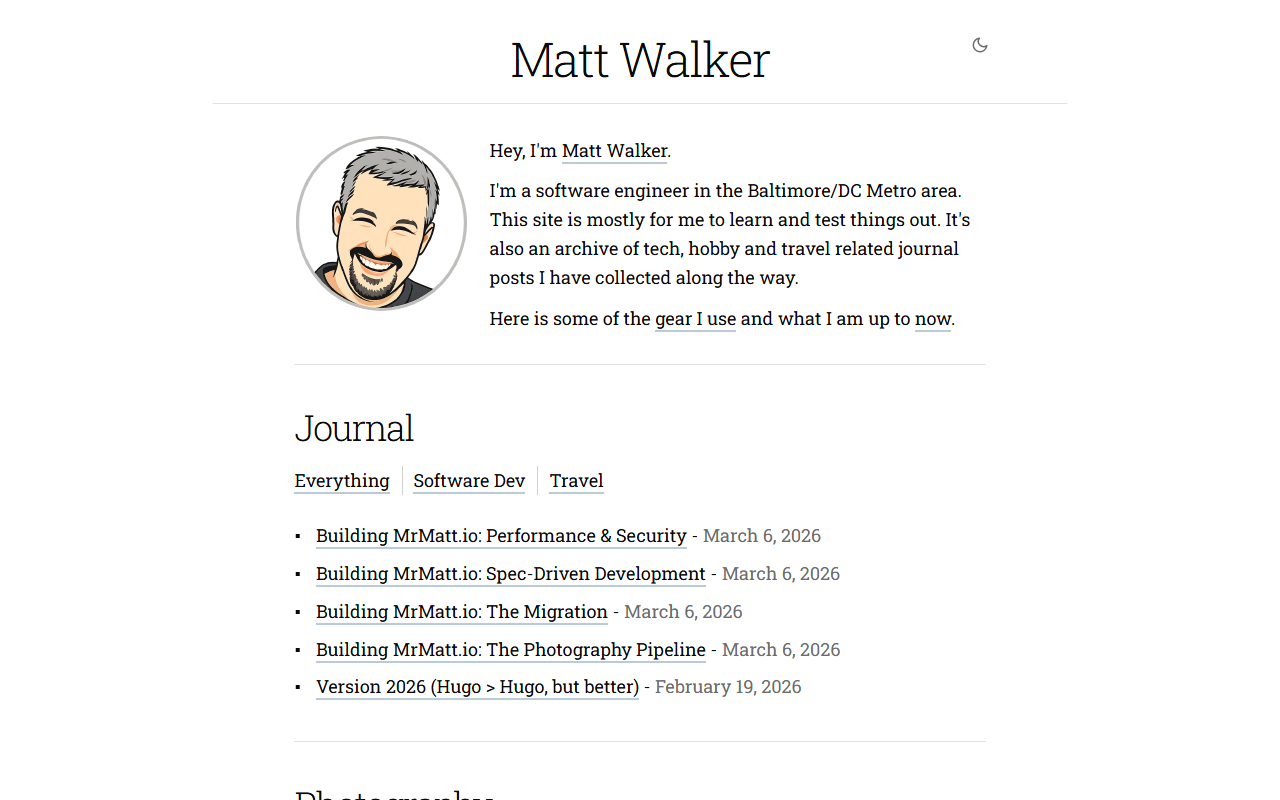 The current site— Hugo + PaperMod, clean and minimal